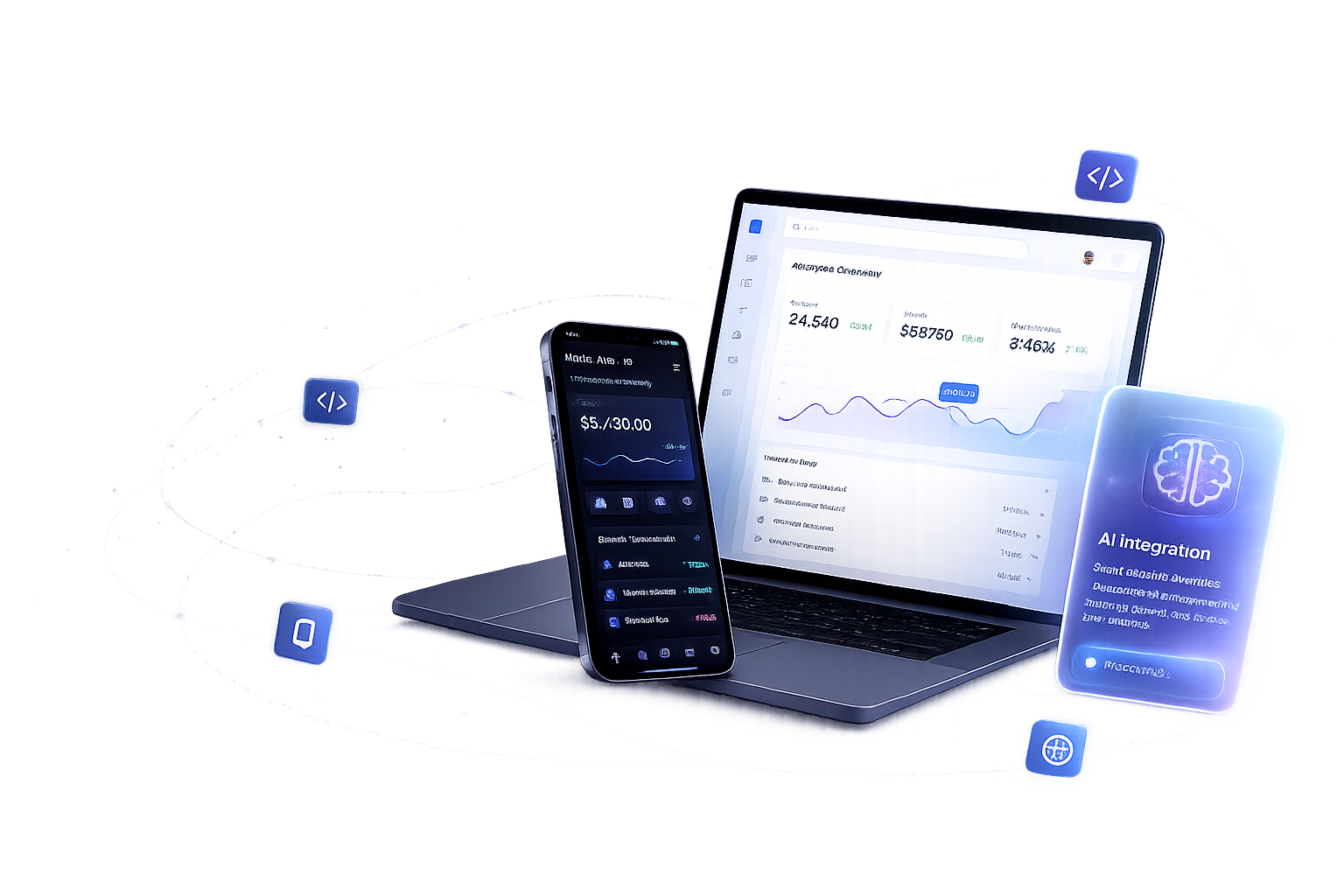 Dashboards web, apps móviles e integraciones con IA construidos por Thummim Labs